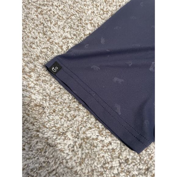 Swannies Mens L BLUE GOLF Polo Shirt Short Sleeve Performance Casual - Picture 5 of 8